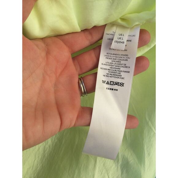 Pilcro Womens Swing Puffer Jacket Size L Green Teddy Coat Boho Gorpcore Outdoor - Picture 13 of 13